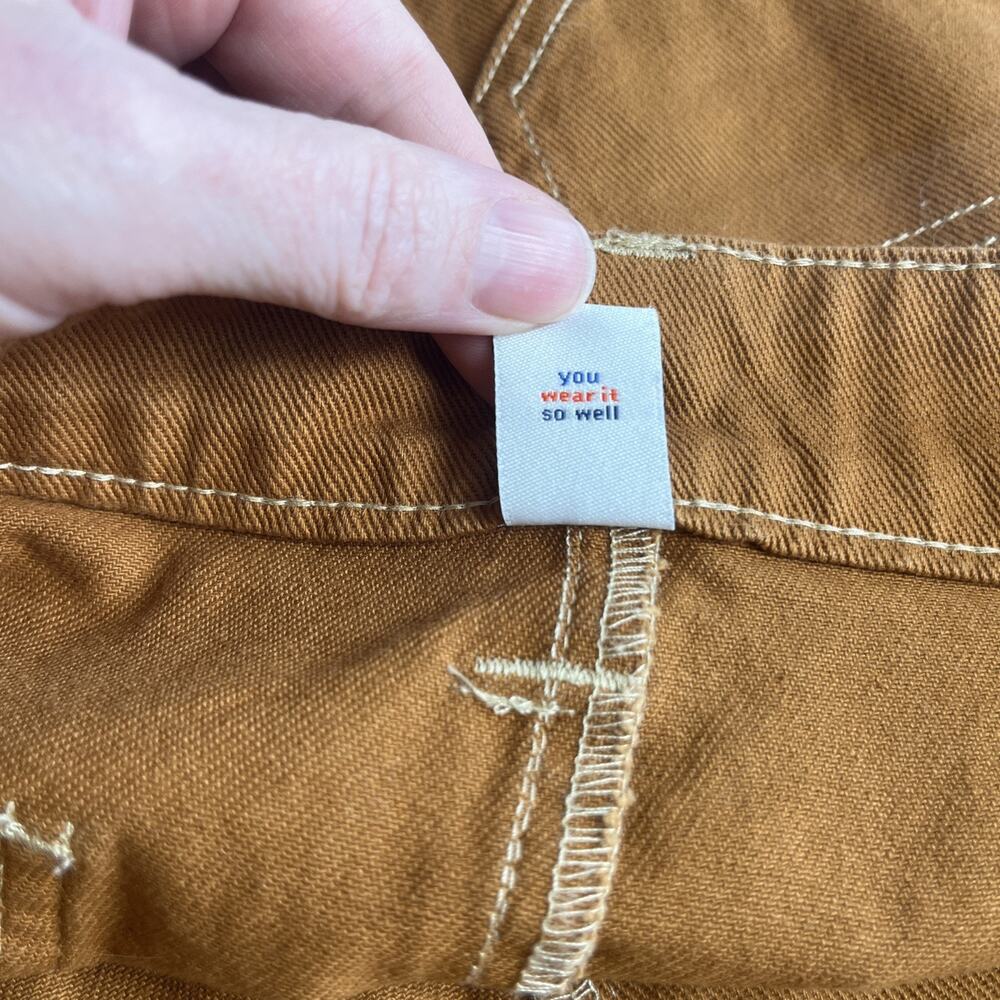 NWT Old Navy Size 2 Sly Fox Rust 100% Cotton Twill High Rise Utility Mini Skirt - Picture 10 of 12